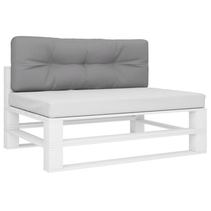 vidaXL Coussins de palette Gris 120x40x12 cm Tissu