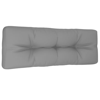 vidaXL Coussins de palette Gris 120x40x12 cm Tissu