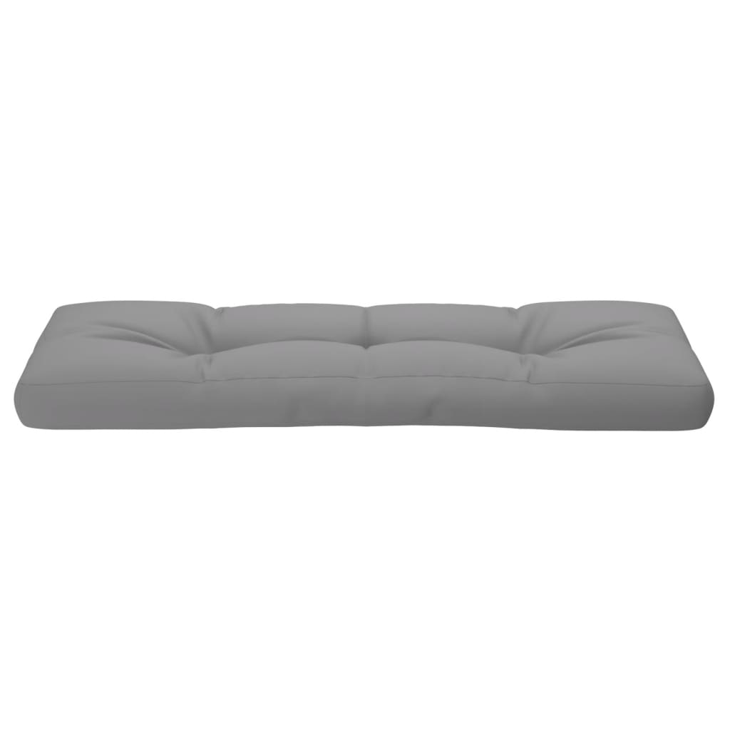 vidaXL Coussins de palette Gris 120x40x12 cm Tissu