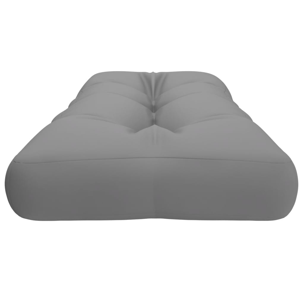 vidaXL Coussins de palette Gris 120x40x12 cm Tissu