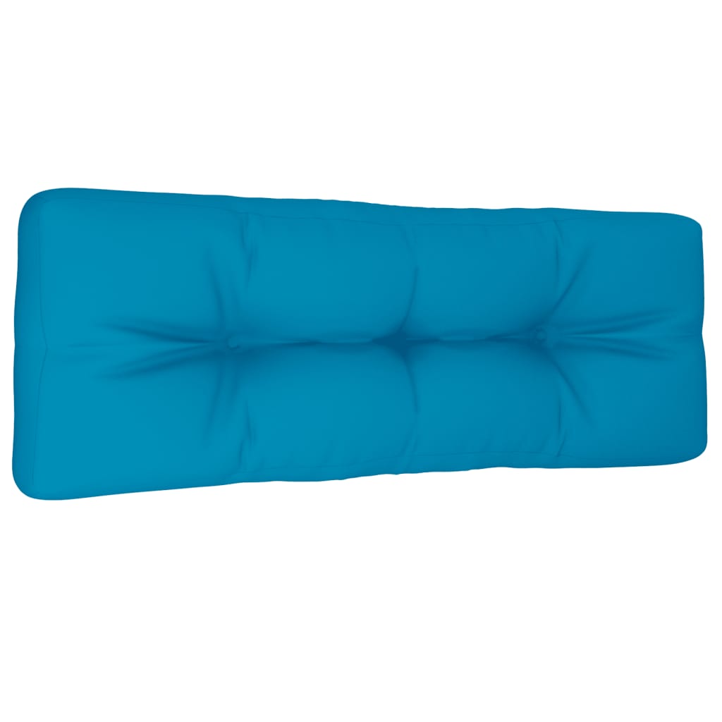 vidaXL Coussin de palette Bleu clair 120x40x12 cm Tissu