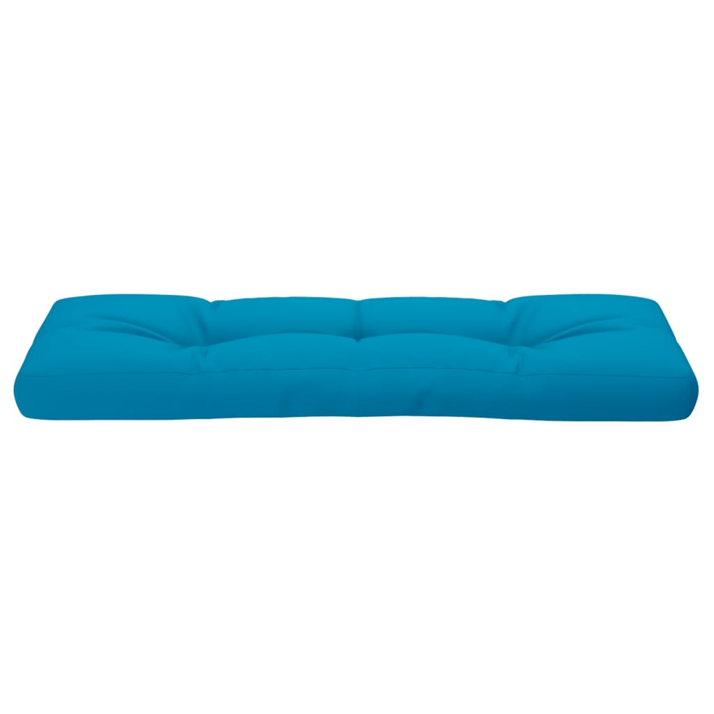 vidaXL Coussin de palette Bleu clair 120x40x12 cm Tissu