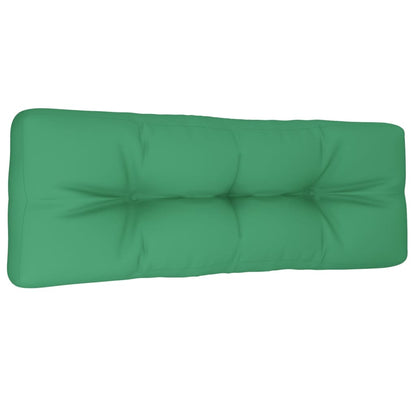 vidaXL Coussins de palette vert 120x40x12 cm tissu