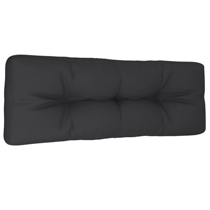 vidaXL Palettenkissen Schwarz 120x40x12 cm Stoff
