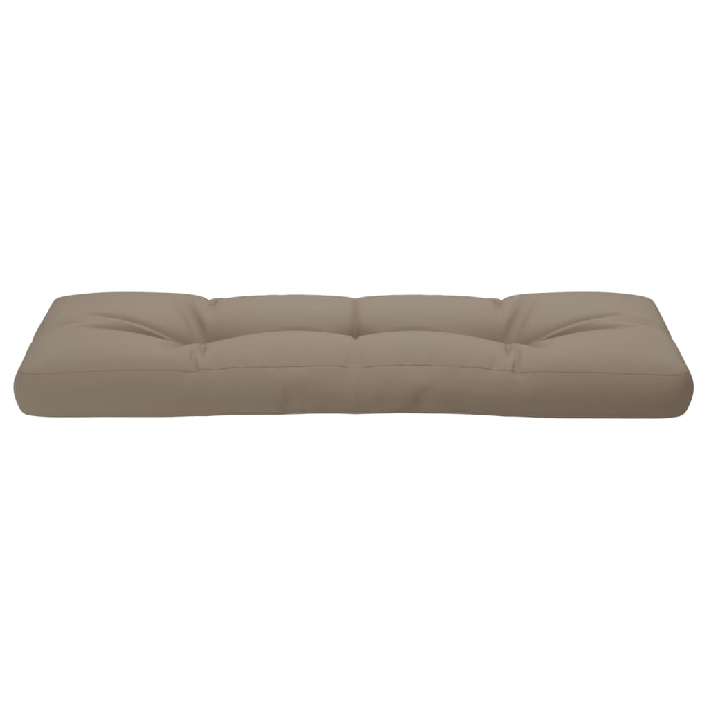 vidaXL Coussin de palette Taupe 120x40x12 cm Tissu