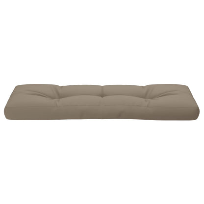 vidaXL Coussin de palette Taupe 120x40x12 cm Tissu