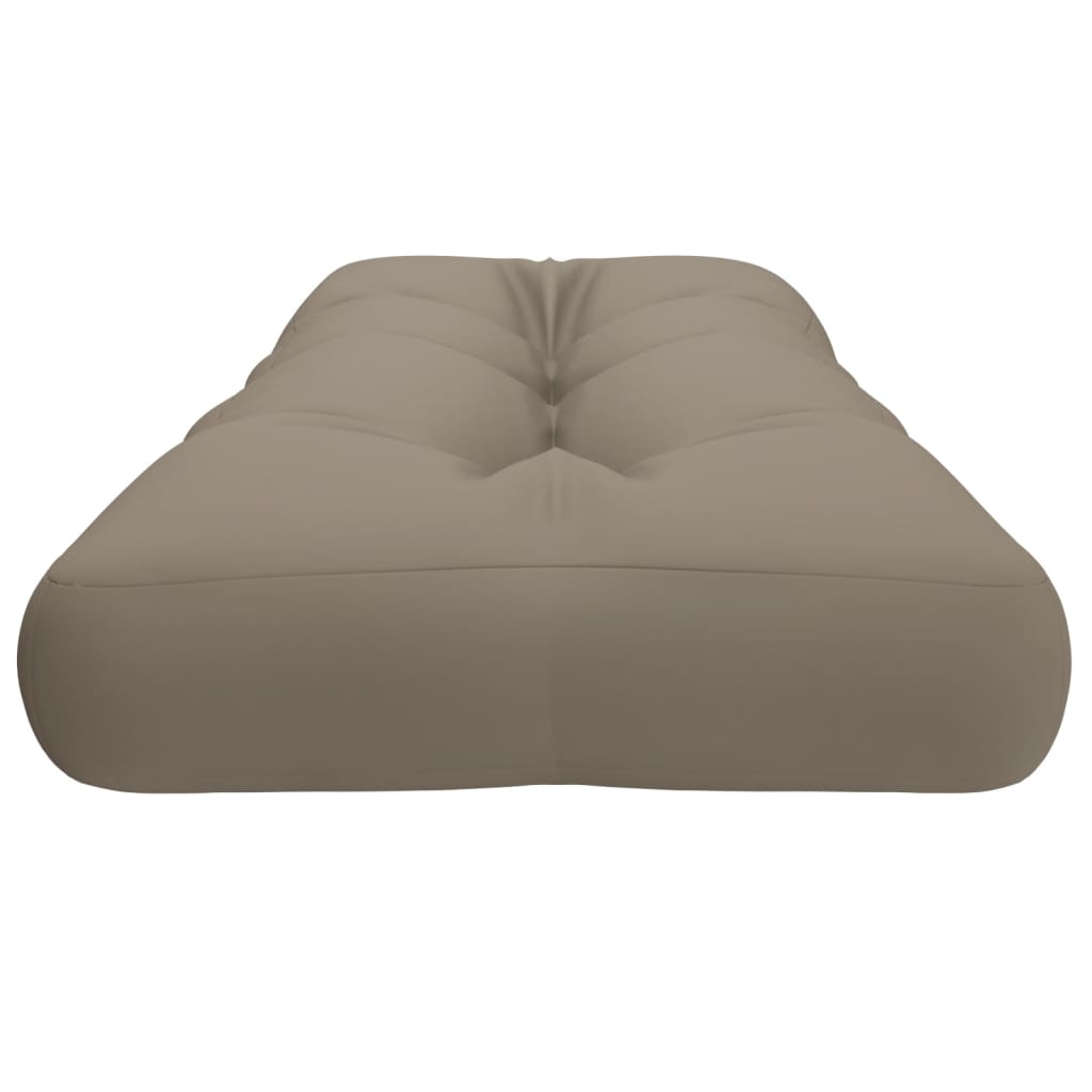 vidaXL Coussin de palette Taupe 120x40x12 cm Tissu