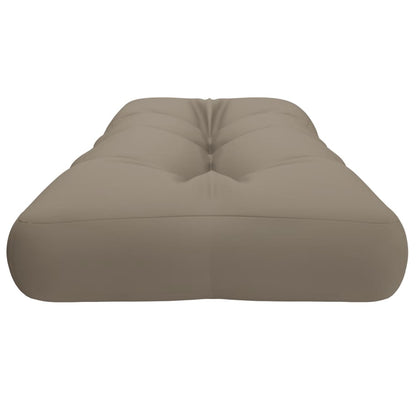 vidaXL Coussin de palette Taupe 120x40x12 cm Tissu