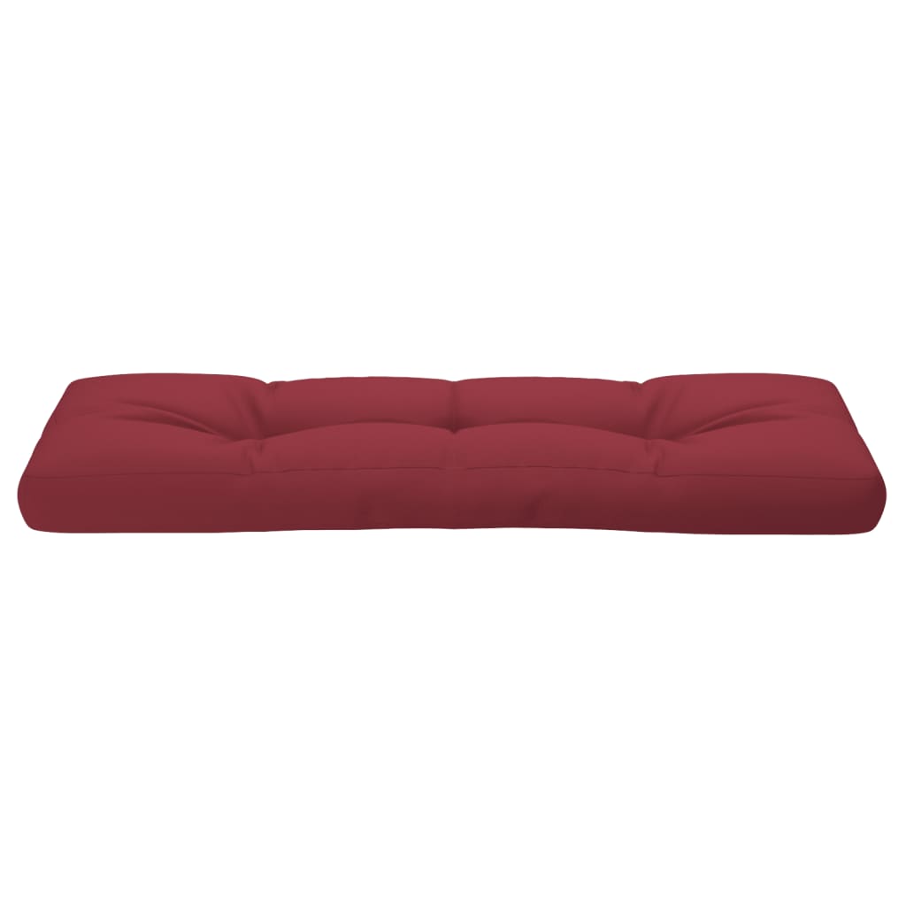 vidaXL Palettenkissen Weinrot 120x40x12 cm Stoff
