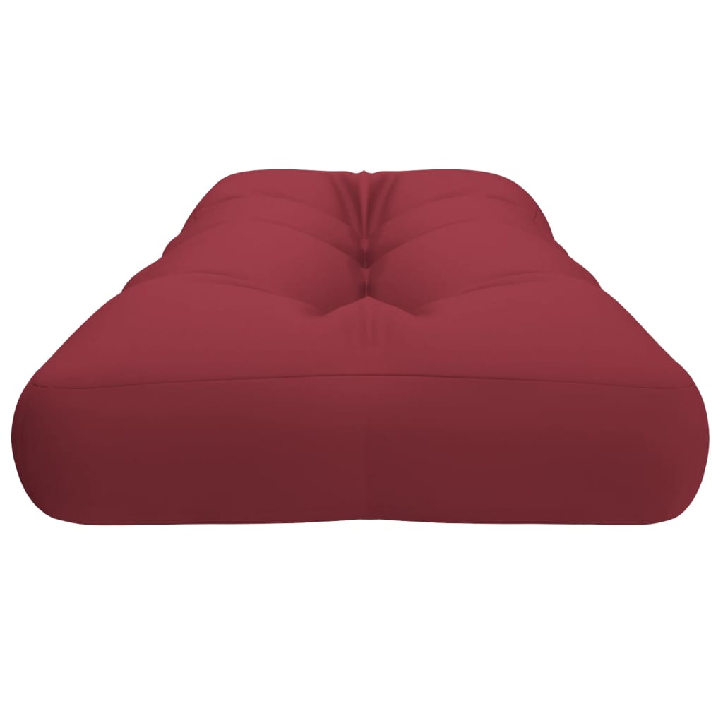 vidaXL Palettenkissen Weinrot 120x40x12 cm Stoff