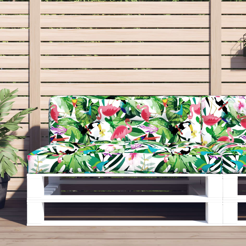 vidaXL Coussins de palette multicolores 120x40x12 cm Tissu