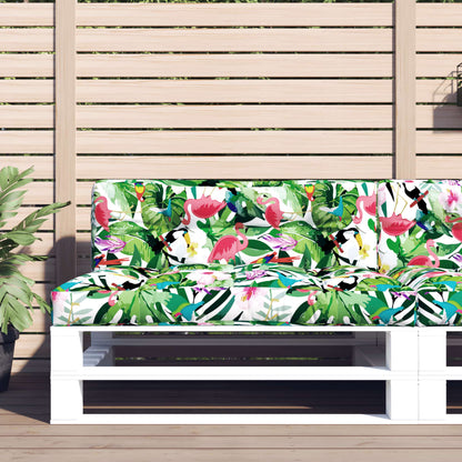 vidaXL Coussins de palette multicolores 120x40x12 cm Tissu