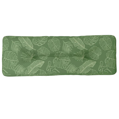 vidaXL Coussin de palette motif feuilles 120x40x12 cm tissu