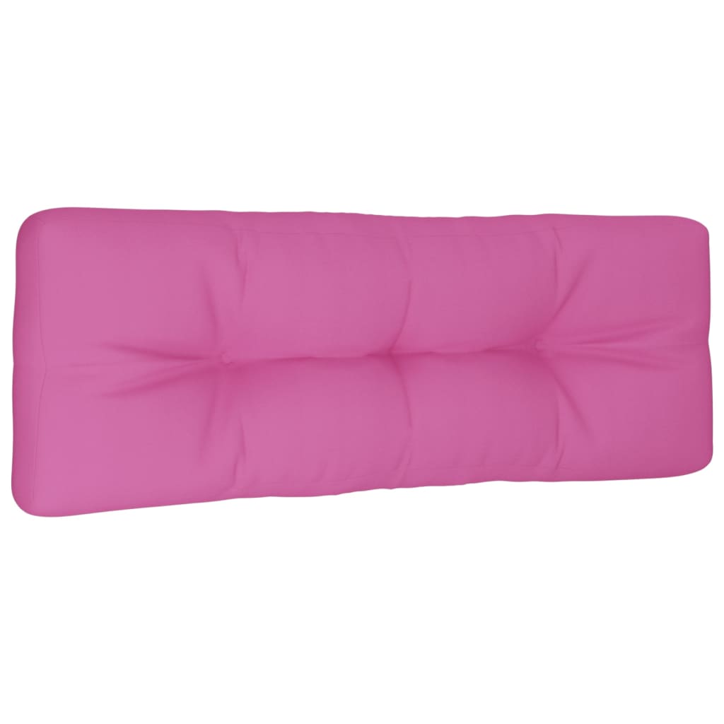 vidaXL Coussin de palette rose 120x40x12 cm tissu