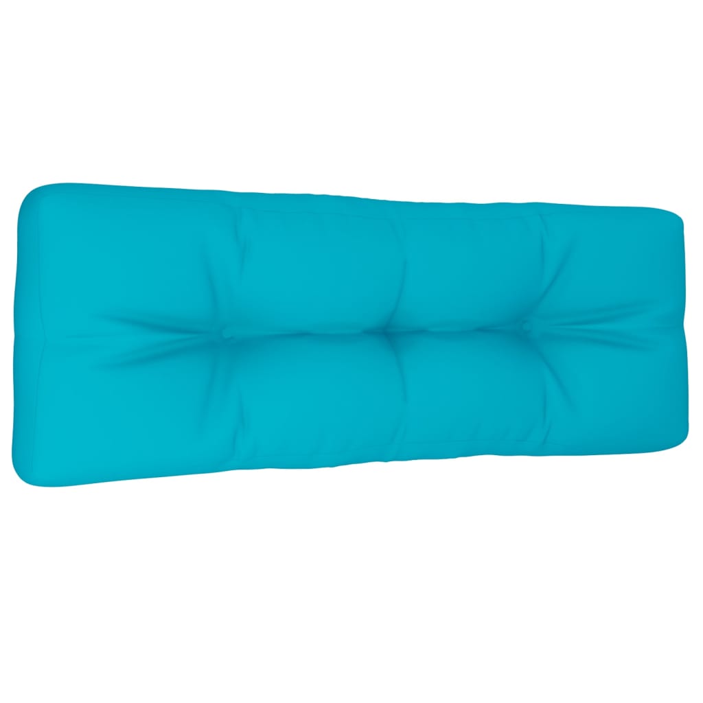 vidaXL Coussin de palette turquoise 120x40x12 cm Tissu
