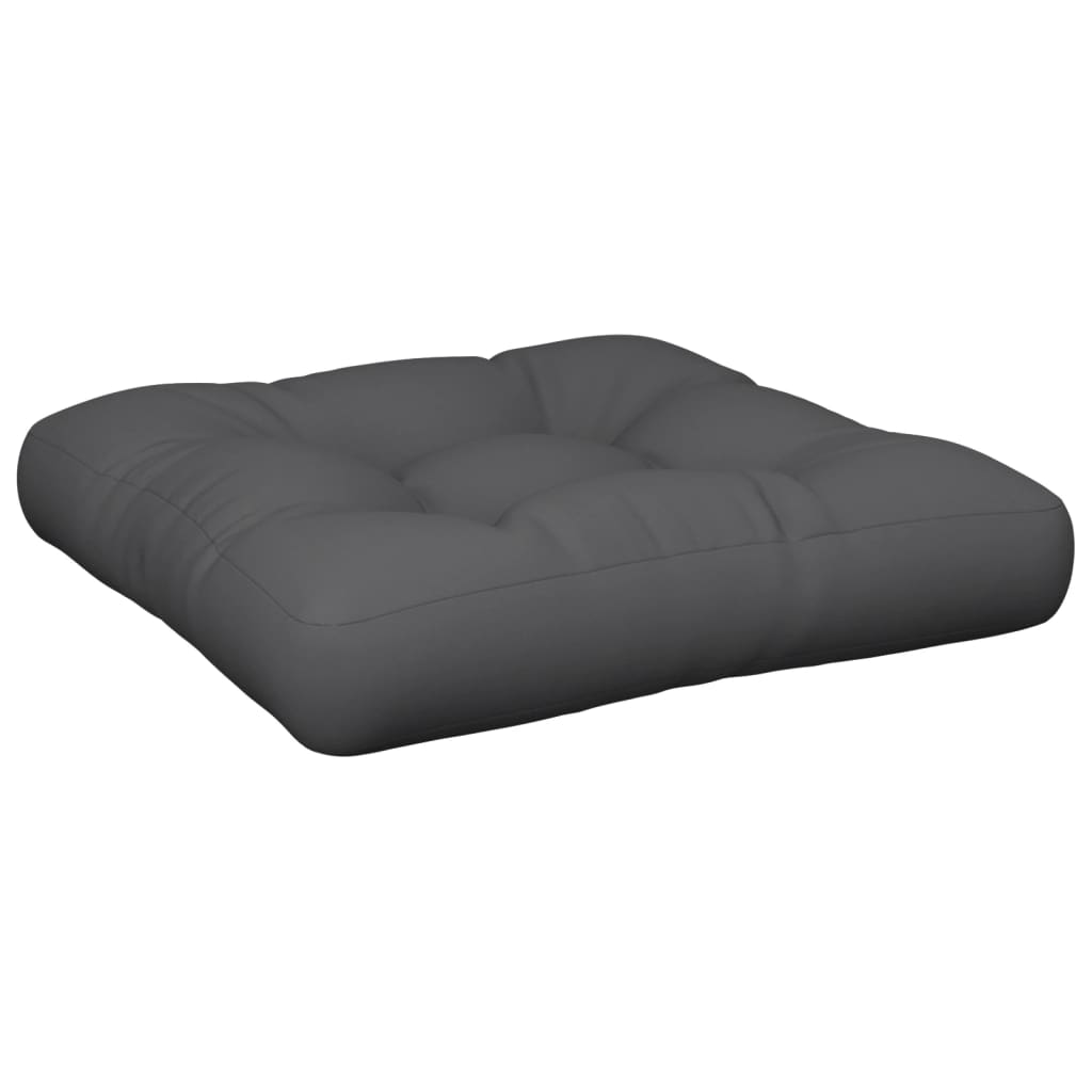 vidaXL Coussins de palette 2 pcs Anthracite Tissu