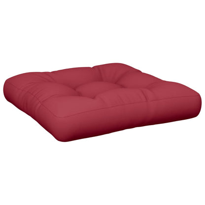 vidaXL Coussins de palette 2 pcs. Tissu Rouge bordeaux