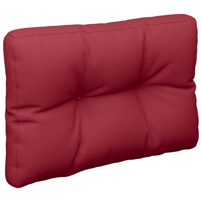 vidaXL Coussins de palette 2 pcs. Tissu Rouge bordeaux