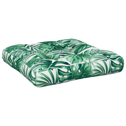 vidaXL Coussins de palette 2 pcs Motif à feuilles Tissu