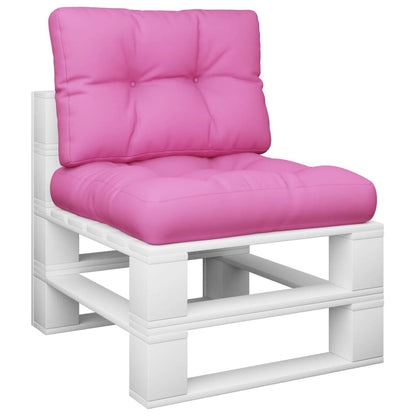 vidaXL Coussins de palette 2 pcs Tissu rose