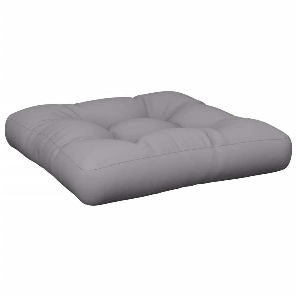 vidaXL Coussins pour palettes 2 pcs Gris Tissu