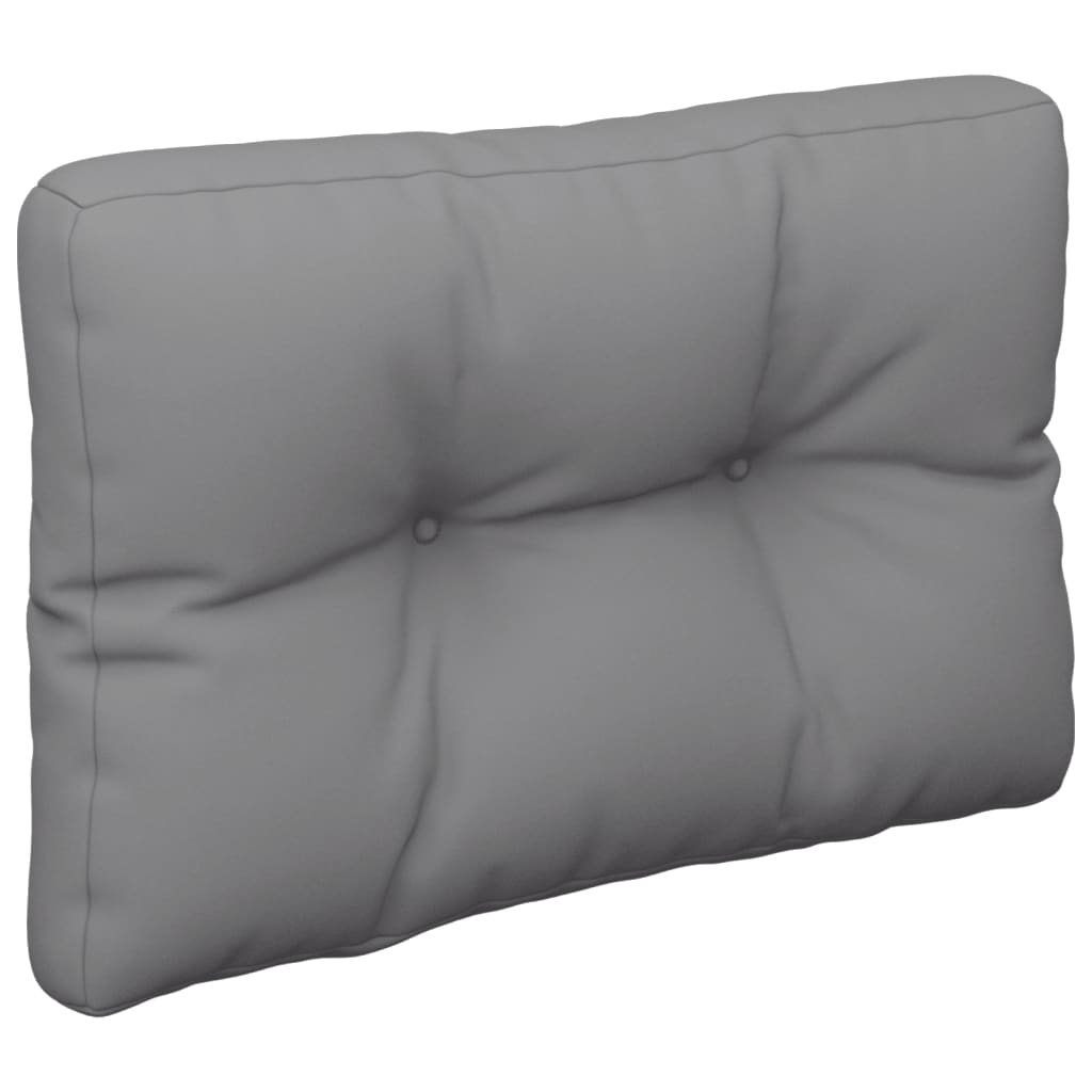 vidaXL Coussins pour palettes 2 pcs Gris Tissu