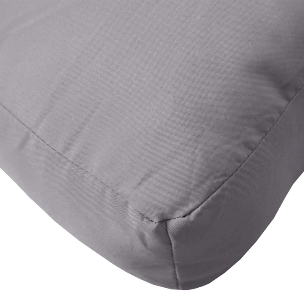 vidaXL Coussins pour palettes 2 pcs Gris Tissu