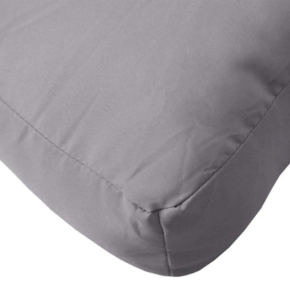 vidaXL Coussins pour palettes 2 pcs Gris Tissu