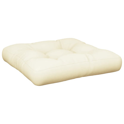 vidaXL Coussins de palette 2 pcs Crème Tissu