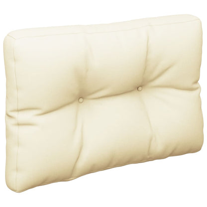 vidaXL Coussins de palette 2 pcs Crème Tissu