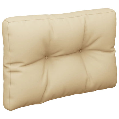 vidaXL Coussins de palette 2 pcs Beige Tissu