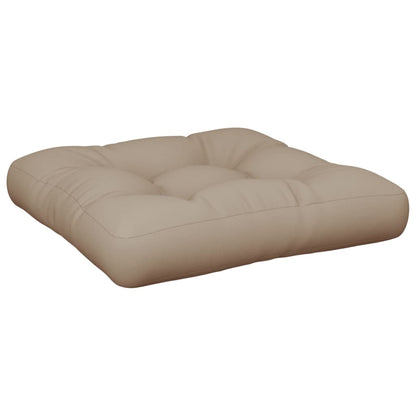 vidaXL Coussins pour palette 2 pcs Tissu taupe