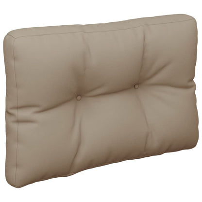 vidaXL Coussins pour palette 2 pcs Tissu taupe
