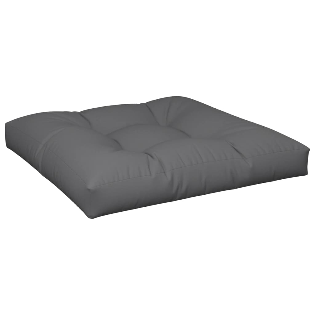 vidaXL Coussins de palette 2 pcs Anthracite Tissu