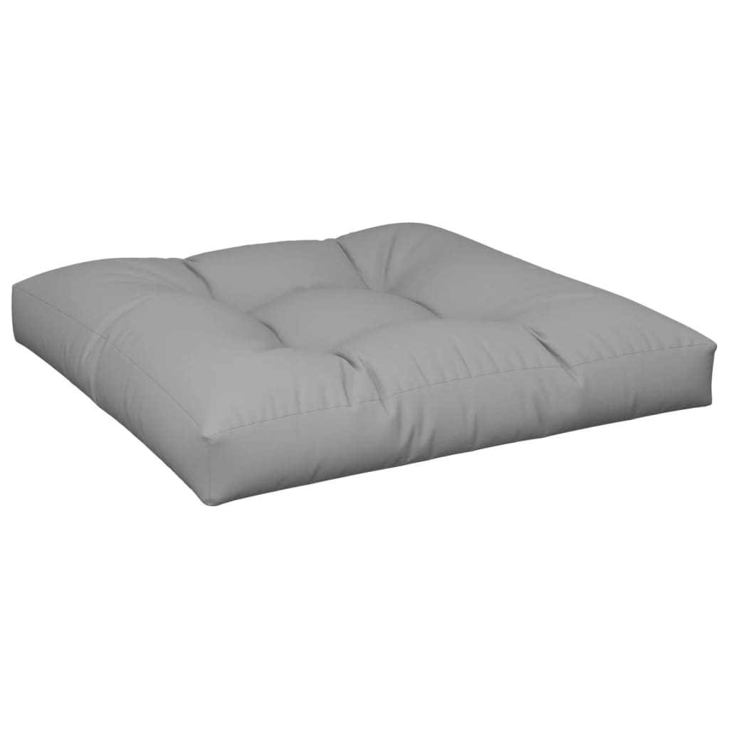 vidaXL Coussins pour palettes 2 pcs Gris Tissu