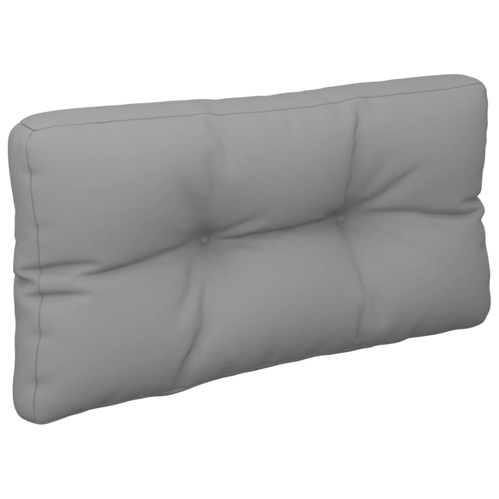 vidaXL Coussins pour palettes 2 pcs Gris Tissu