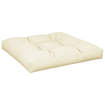 vidaXL Coussins de palette 2 pcs Crème Tissu