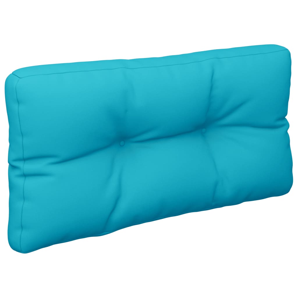 vidaXL Coussins de palette 2 pcs Turquoise Tissu