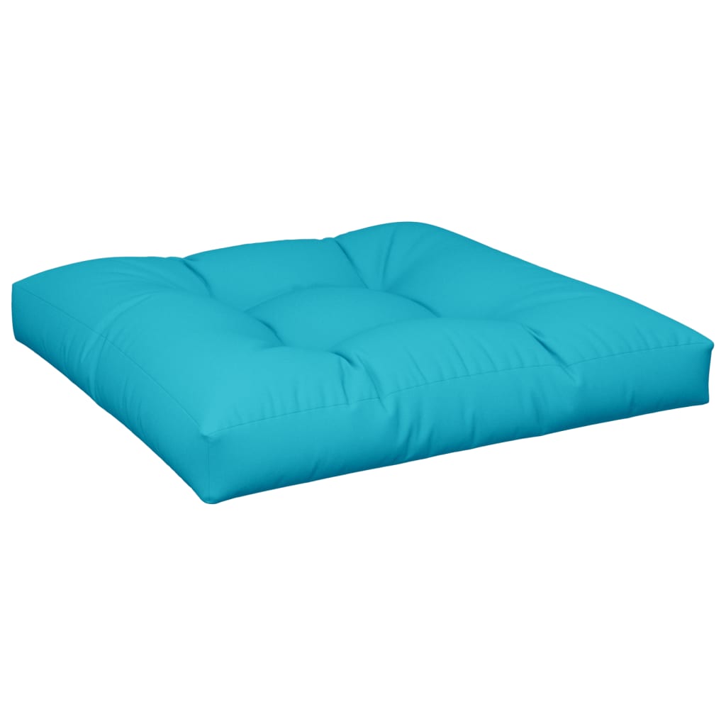 vidaXL Coussins de palette 2 pcs Turquoise Tissu