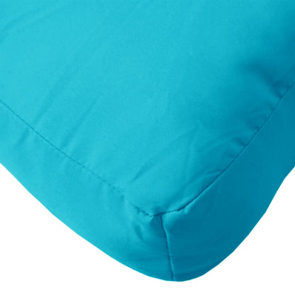 vidaXL Coussins de palette 2 pcs Turquoise Tissu
