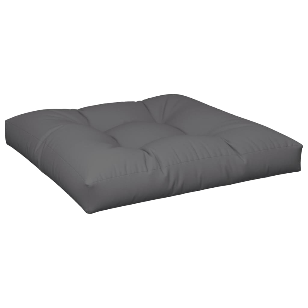 vidaXL Coussins de palette 2 pcs Anthracite Tissu