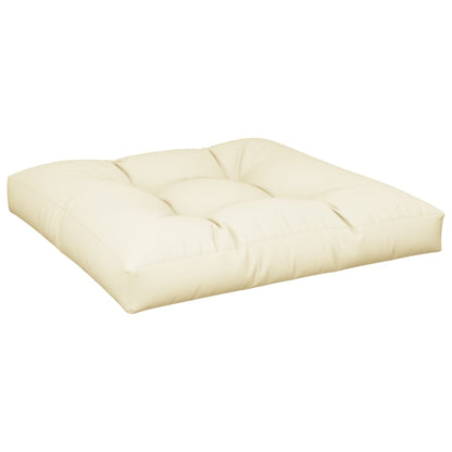 vidaXL Coussins de palette 2 pcs Crème Tissu