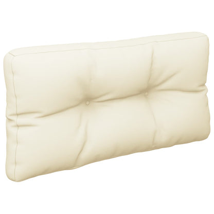 vidaXL Coussins de palette 2 pcs Crème Tissu