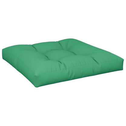 vidaXL Coussins de palette 2 pcs Vert Tissu