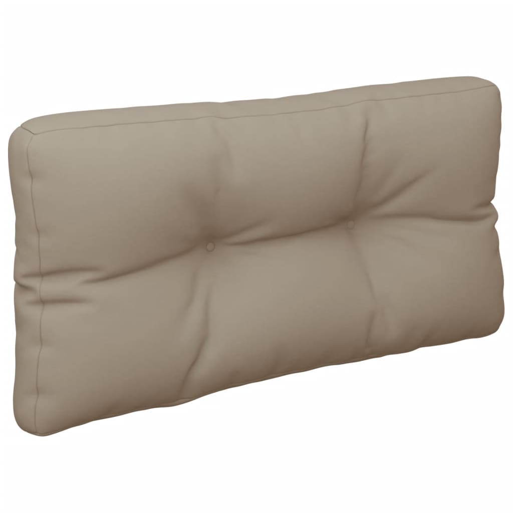 vidaXL Coussins pour palette 2 pcs Tissu taupe