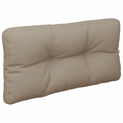 vidaXL Coussins pour palette 2 pcs Tissu taupe