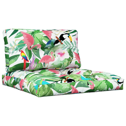 vidaXL Coussins de palette 2 pcs Multicolore Tissu