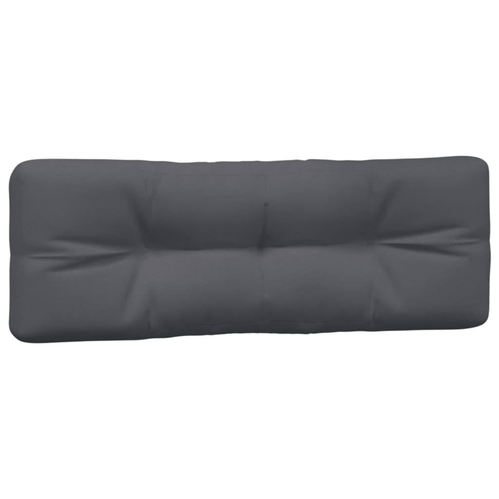 vidaXL Coussins de palette 2 pcs Anthracite Tissu
