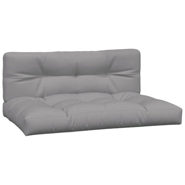 vidaXL Coussins pour palettes 2 pcs Gris Tissu