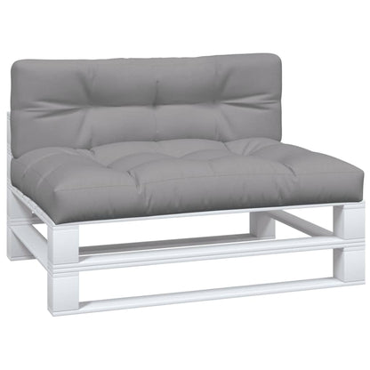 vidaXL Coussins pour palettes 2 pcs Gris Tissu